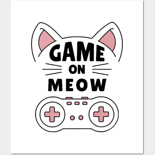 GAME ON MEOW Posters and Art